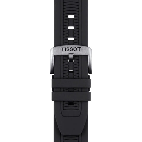 Tissot T Race Chronograph Anthracite Black Dial Black Silicone Strap Watch For Men - T115.417.27.061.00 Buy Now By Tissot