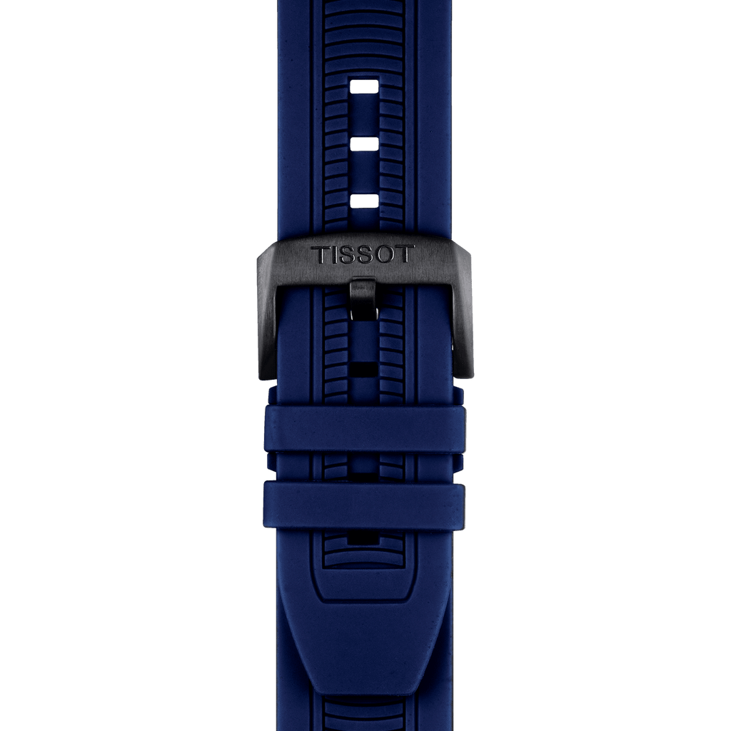 Tissot T Race Chronograph Blue Dial Blue Silicone Strap Watch For Men - T115.417.37.041.00 Buy Now By Tissot