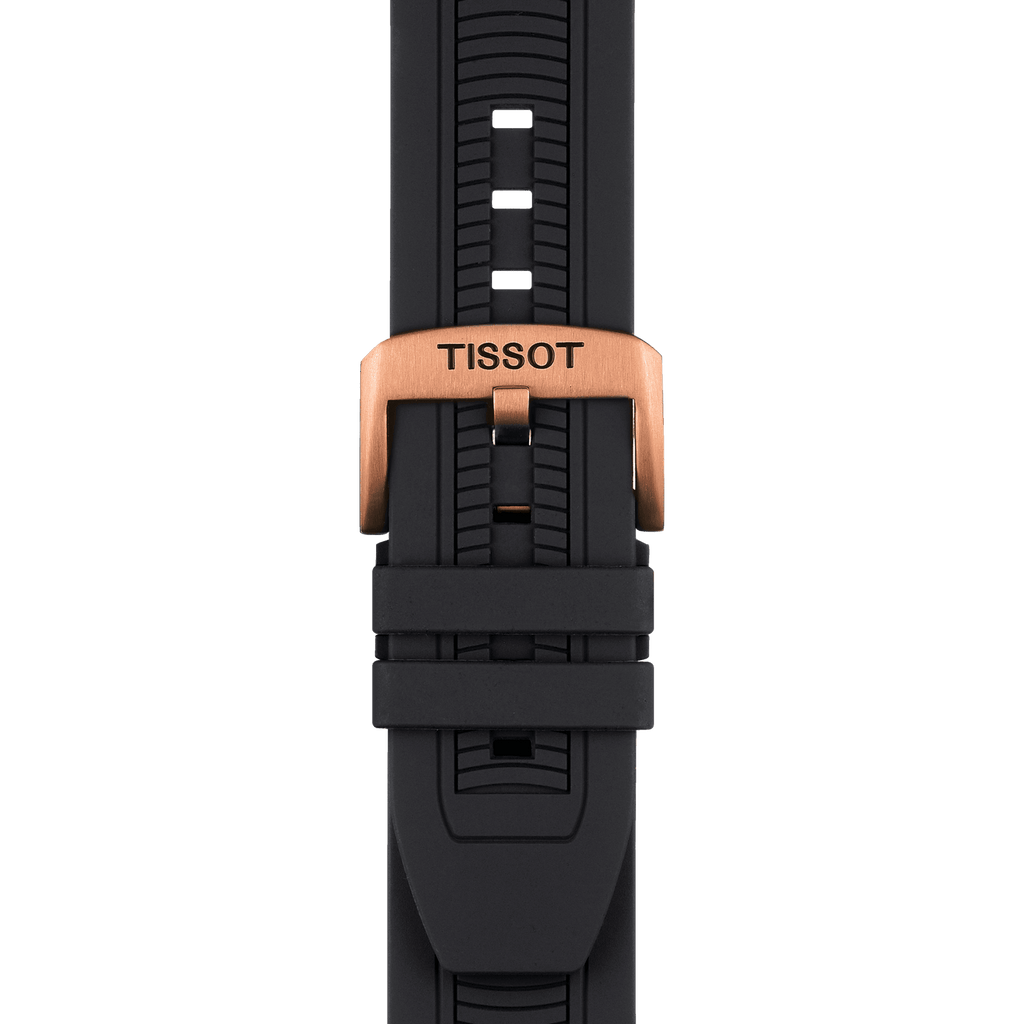 Tissot T Race Chronograph Black Dial Black Silicone Strap Watch For Men - T115.417.37.051.00 Buy Now By Tissot