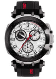 Tissot T Race Chronograph White Dial Black Silicone Strap Watch For Men - T115.417.27.011.00 Buy Now By Tissot