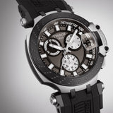 Tissot T Race Chronograph Anthracite Black Dial Black Silicone Strap Watch For Men - T115.417.27.061.00 Buy Now By Tissot