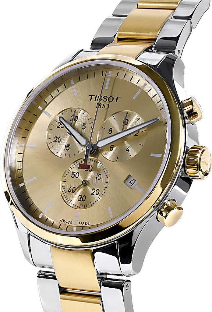 Tissot T Sport Chrono XL Classic Gold Dial Two Tone Steel Strap Watch for Men - T116.617.22.021.00 Buy Now By Tissot