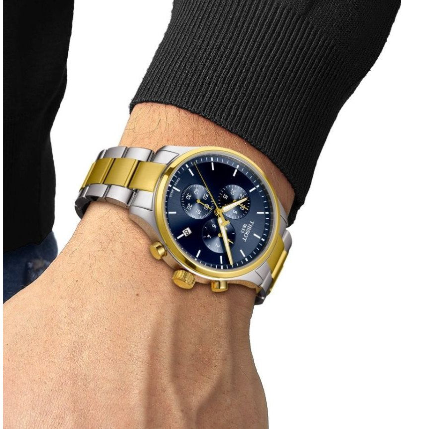 Tissot Chrono XL Classic Blue Dial Two Tone Steel Strap Watch for Men - T116.617.22.041.00 Buy Now By Tissot
