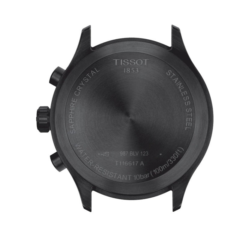 Tissot Chrono XL Vintage Black Dial Black Leather Strap Watch For Men - T116.617.36.052.00 Buy Now By Tissot