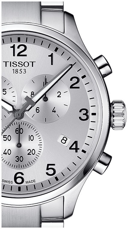 Tissot Chrono XL Classic Silver Dial Silver Steel Strap Watch For Men - T116.617.11.037.00 Buy Now By Tissot
