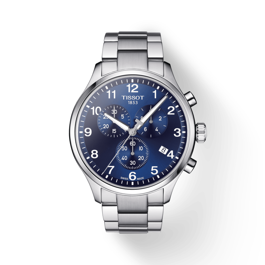 Tissot T Sport Chrono XL Classic Blue Dial Silver Steel Strap Watch For Men - T116.617.11.047.01 Buy Now By Tissot