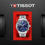 Tissot T Sport Chrono XL Classic Blue Dial Silver Steel Strap Watch For Men - T116.617.11.047.01 Buy Now By Tissot