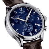 Tissot Chrono XL Classic Blue Dial Brown Leather Strap Watch For Men - T116.617.16.047.00 Buy Now By Tissot