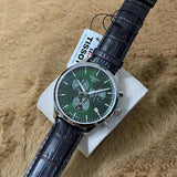 Tissot Chrono XL Chronograph Classic Green Dial Brown Leather Strap Watch For Men - T116.617.16.091.00 Buy Now By Tissot