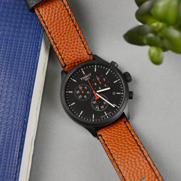Tissot Chrono XL NBA Special Edition Black Dial Brown Leather Strap Watch for Men - T116.617.36.051.12 Buy Now By Tissot