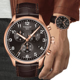Tissot T Sport Chrono XL Classic Brown Dial Brown Leather Strap Watch For Men - T116.617.36.057.01 Buy Now By Tissot