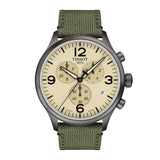 Tissot T Sport Chrono XL Beige Dial Khakhi Green Nylon Strap Watch for Men - T116.617.33.267.00 Buy Now By Tissot
