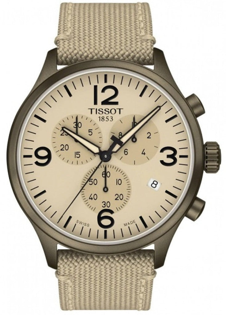 Tissot Chrono XL Beige Diag Beige NATO Strap Watch For Men - T116.617.37.267.01 Buy Now By Tissot