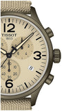Tissot T Sport Chrono XL Beige Dial Green Nylon Strap Watch for Men - T116.617.37.267.00 Buy Now By Tissot