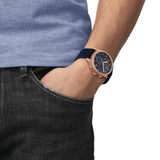 Fossil Neutra Chronograph Blue Dial Blue Leather Strap Watch for Men - FS5454 Buy Now By Fossil