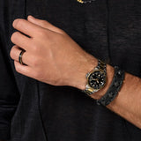 Tissot Seastar 1000 Black Dial Two Tone Steel Strap Watch for Women - T120.210.22.051.00