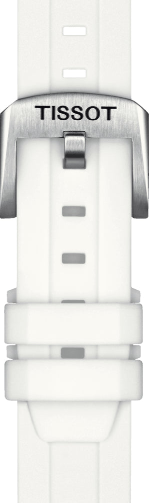 Tissot Seastar 1000 Mother of Pearl White Dial White Rubber Strap Watch for Women - T120.210.17.116.00 Buy Now By Tissot
