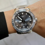 Tissot Seastar 1000 Powermatic 80 Black Dial Silver Steel Strap Watch For Men - T120.407.11.051.00 Buy Now By Tissot