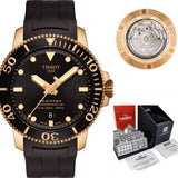 Tissot Seastar 1000 Powermatic 80 Black Dial Black Rubber Strap Watch for Men - T120.407.37.051.01 Buy Now By Tissot