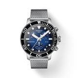 Tissot Seastar 1000 Chronograph Blue Dial Silver Mesh Bracelet Watch For Men - T120.417.11.041.02 Buy Now By Tissot