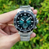 Tissot Seastar 1000 Chronograph Green Dial Silver Steel Strap Watch For Men - T120.417.11.091.01 Buy Now By Tissot