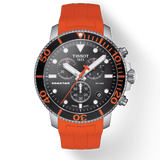 Tissot Seastar 1000 Chronograph Black Dial Orange Rubber Strap Watch For Men - T120.417.17.051.01 Buy Now By Tissot