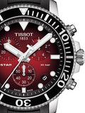 Tissot Seastar 1000 Chronograph Red Dial Black Rubber Strap Watch For Men - T120.417.17.421.00 Buy Now By Tissot
