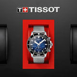 Tissot Seastar 1000 Chronograph Blue Dial Silver Mesh Bracelet Watch For Men - T120.417.11.041.02 Buy Now By Tissot