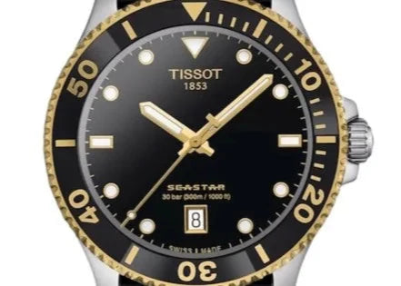 Tissot Seastar 1000 Black Dial Black Rubber Strap Watch For Men - T120.410.27.051.00 Buy Now By Tissot