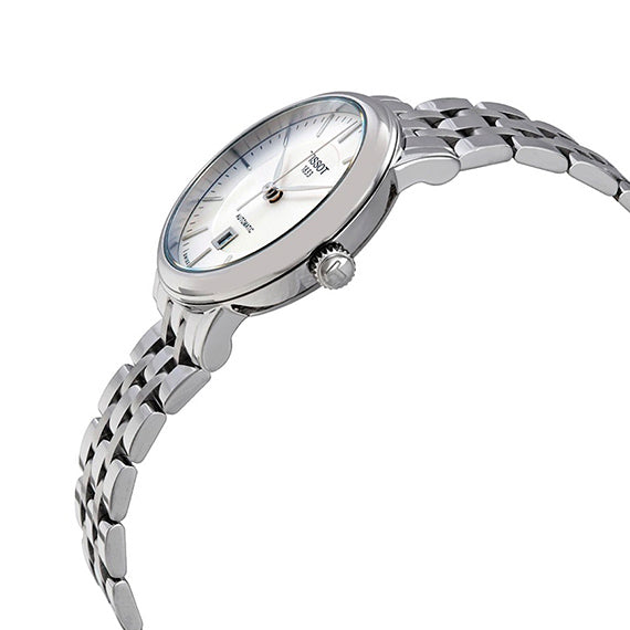 Tissot Carson Premium Automatic Lady Diamonds Silver Dial Silver Steel Strap Watch for Women - T122.207.11.036.00 Buy Now By Tissot