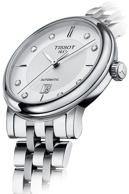 Tissot Carson Premium Automatic Lady Diamonds Silver Dial Silver Steel Strap Watch for Women - T122.207.11.036.00 Buy Now By Tissot
