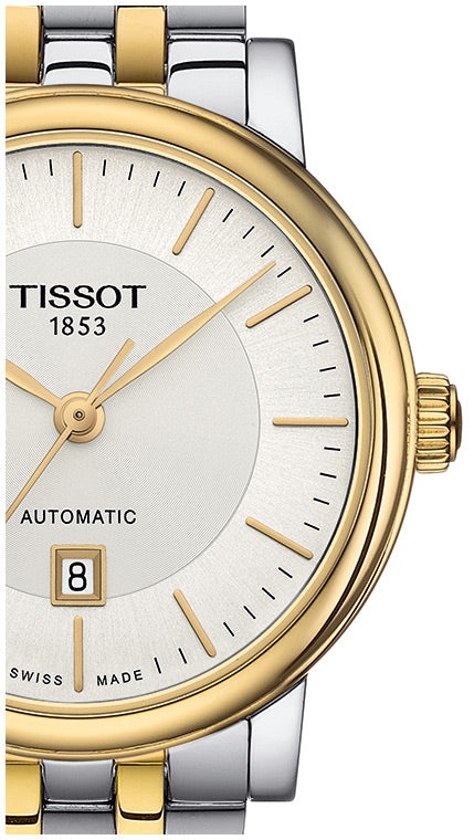 Tissot T Classic Carson Premium White Dial Two Tone Steel Strap Watch for Women - T122.207.22.031.00 Buy Now By Tissot