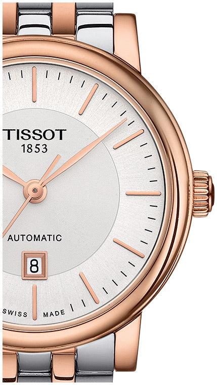 Tissot T Classic Carson Premium 30 White Dial Two Tone Steel Strap Watch for Women - T122.207.22.031.01 Buy Now By Tissot