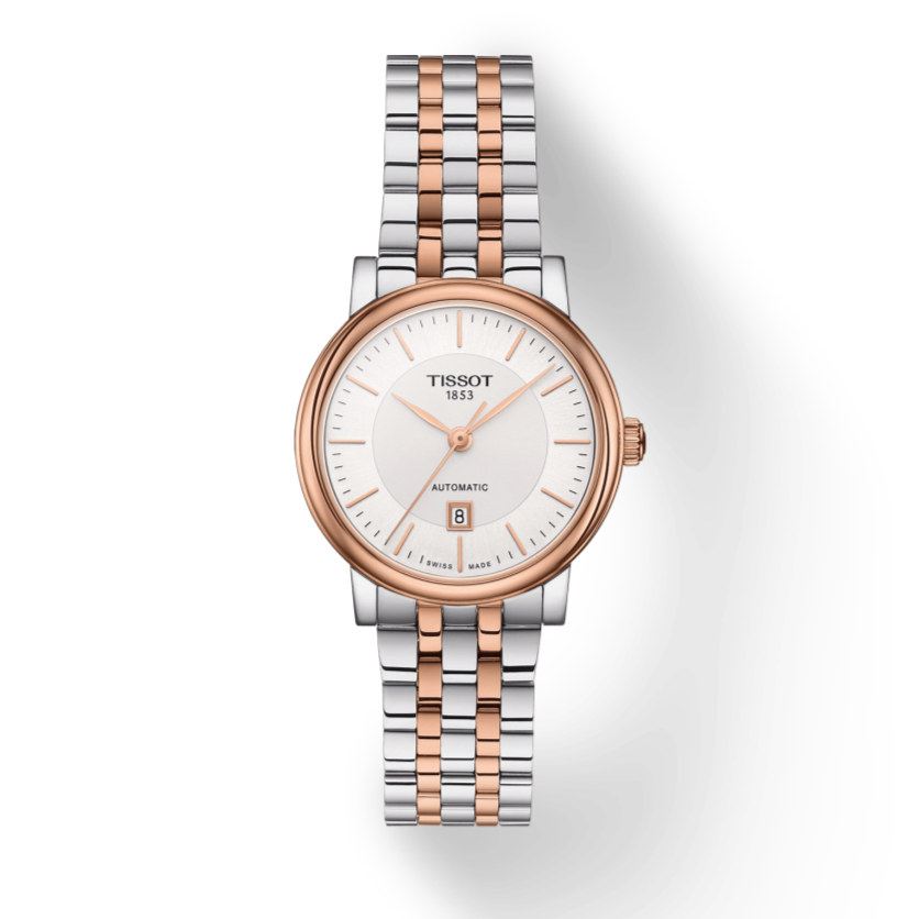 Tissot T Classic Carson Premium 30 White Dial Two Tone Steel Strap Watch for Women - T122.207.22.031.01 Buy Now By Tissot
