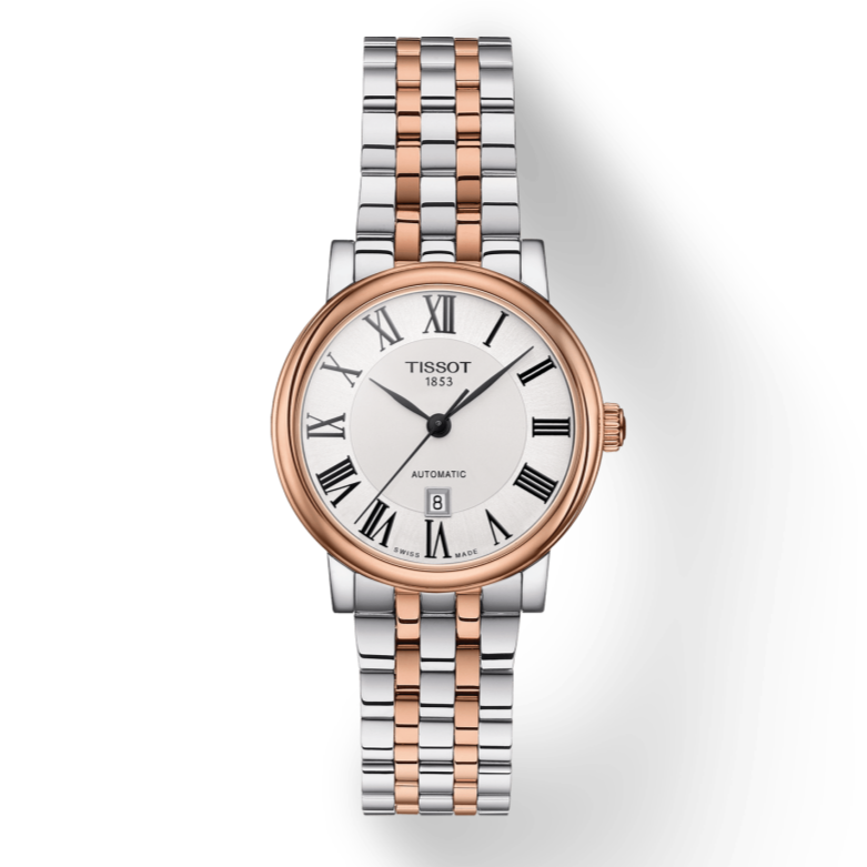 Tissot T Classic Carson Premium 30 White Dial Two Tone Steel Strap Watch for Women - T122.207.22.033.00 Buy Now By Tissot