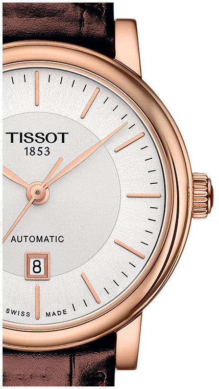 Tissot T Classic Carson Premium White Dial Brown Leather Strap Watch for Women - T122.207.36.031.00 Buy Now By Tissot