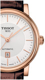 Tissot T Classic Carson Premium White Dial Brown Leather Strap Watch for Women - T122.207.36.031.00 Buy Now By Tissot