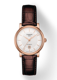 Tissot T Classic Carson Premium White Dial Brown Leather Strap Watch for Women - T122.207.36.031.00 Buy Now By Tissot