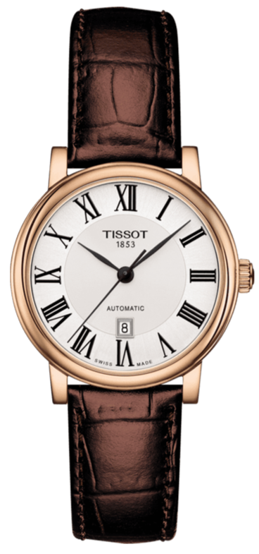 Tissot T Classic Carson Premium White Dial Brown Leather Strap Watch for Women - T122.207.36.033.00 Buy Now By Tissot