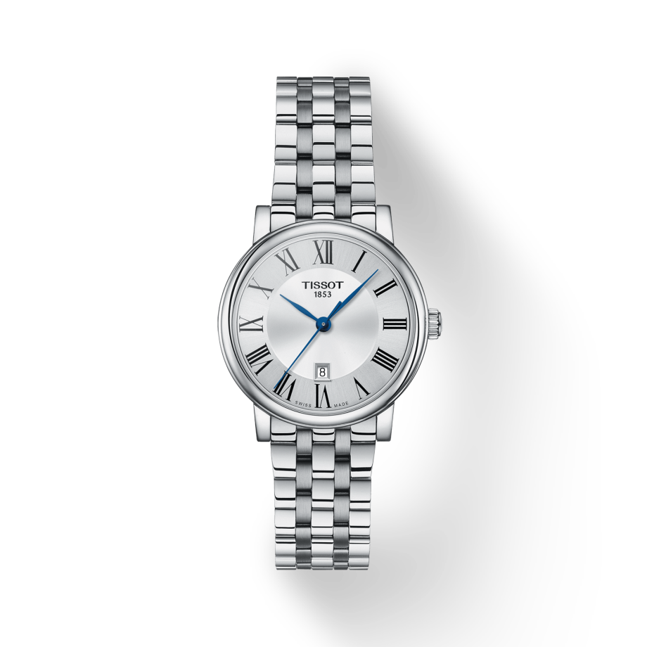 Tissot Carson Premium Lady Silver Dial Silver Steel Strap Watch For Women - T122.210.11.033.00 Buy Now By Tissot