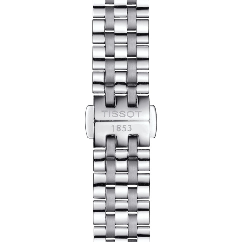 Tissot T Classic Carson Premium White Diamonds Dial Silver Steel Strap Watch for Women - T1222071103600 Buy Now By Tissot
