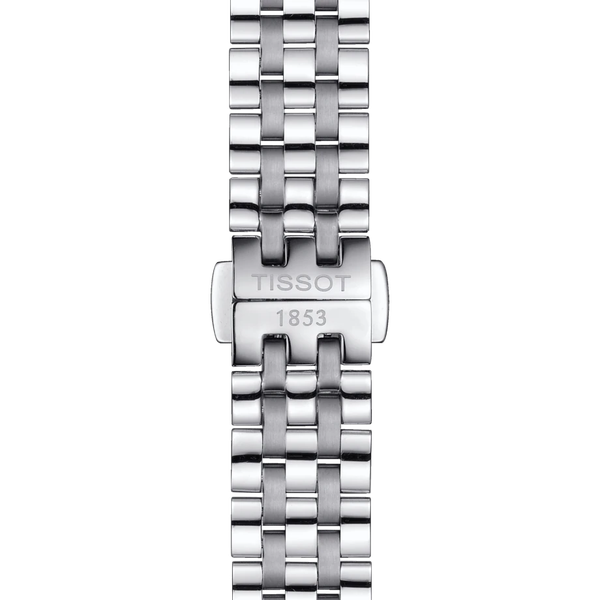 Tissot T Classic Carson Premium Lady Mother of Pearl Pink Dial Silver Steel Strap Watch For Women - T122.210.11.159.00 Buy Now By Tissot
