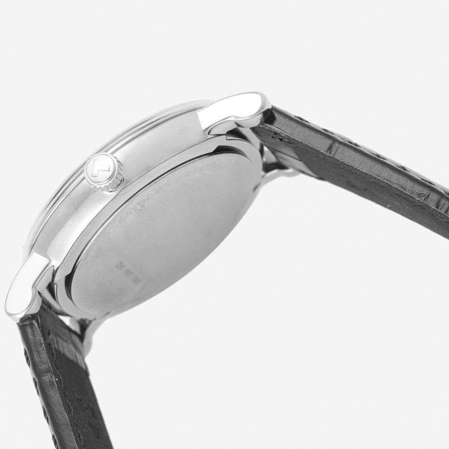 Tissot Carson Premium Lady Silver Dial Black Leather Strap Watch For Women - T122.210.16.033.00 Buy Now By Tissot