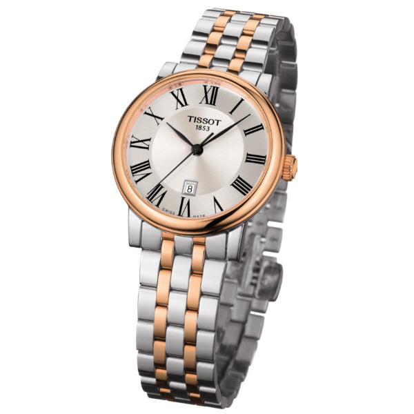 Tissot Carson Premium Lady Silver Dial Two Tone Steel Strap Watch For Women - T122.210.22.033.01 Buy Now By Tissot