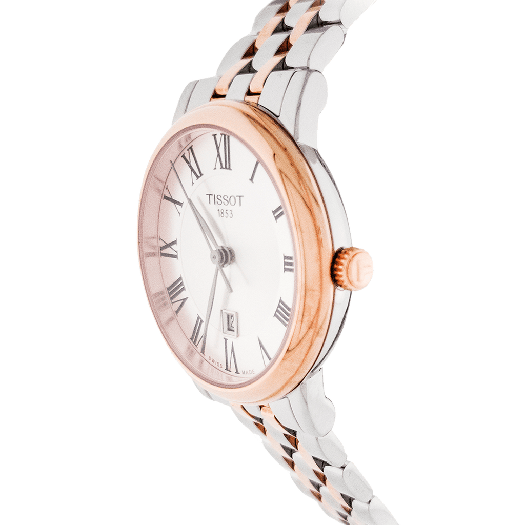 Tissot Carson Premium Lady Silver Dial Two Tone Steel Strap Watch For Women - T122.210.22.033.01 Buy Now By Tissot
