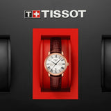 Tissot Carson Premium Lady Silver Dial Brown Leather Strap Watch For Women - T122.210.36.033.00 Buy Now By Tissot