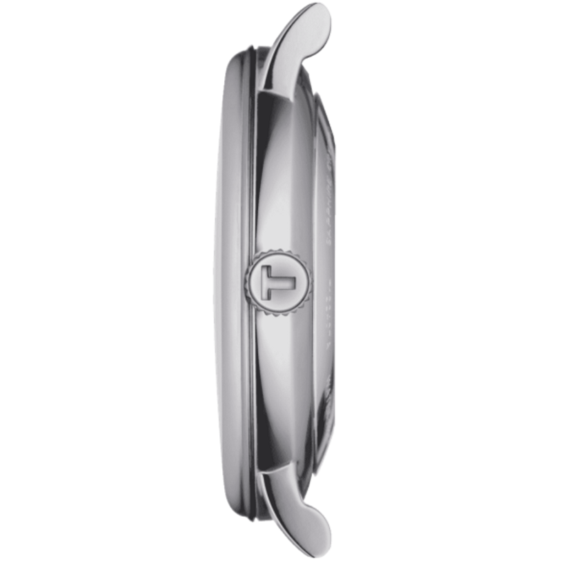 Tissot T Classic Carson Premium Powermatic 80 White Dial Silver Steel Strap Watch For Men - T122.407.11.031.00 Buy Now By Tissot