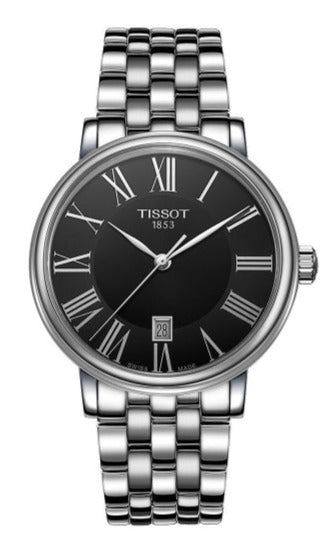 Tissot Carson Premium Black Dial Silver Steel Strap Watch For Men - T122.410.11.053.00 Buy Now By Tissot