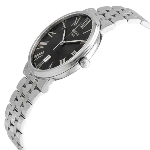 Tissot Carson Premium Black Dial Silver Steel Strap Watch For Men - T122.410.11.053.00 Buy Now By Tissot