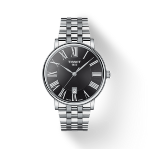 Tissot Carson Premium Black Dial Silver Steel Strap Watch For Men - T122.410.11.053.00 Buy Now By Tissot